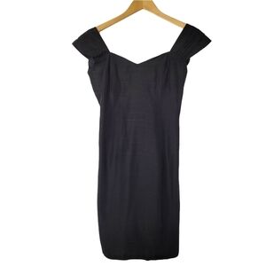 Vintage Black Off-Shoulder Dress